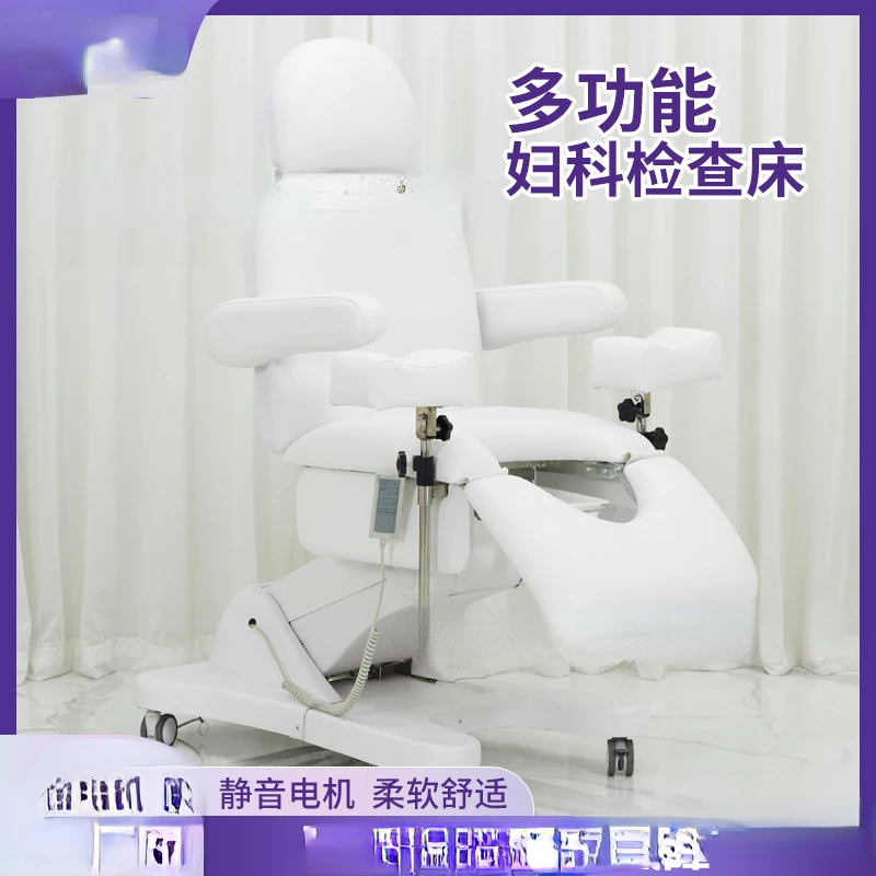 

Electric Physiotherapy Bed Medical Gynecological Examining Table Private Surgery Facial Bed Beauty Salon Multifunctional Folding