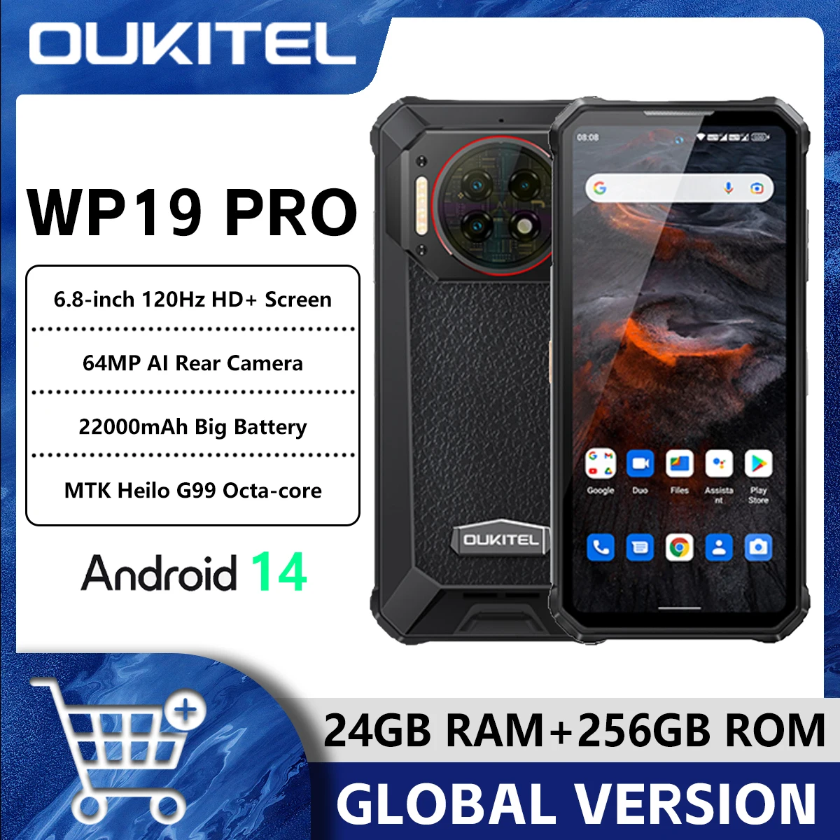 Oukitel WP19 Pro Rugged Phone 6.8