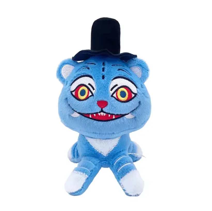 * أنيمي Kpop شيطان الصيادين أفخم لطيف الأرجواني النمر قبعة سوداء العقعق مع 3 عيون الوحش هانت فتاة مجموعة محشوة للهدايا المشجعين #6