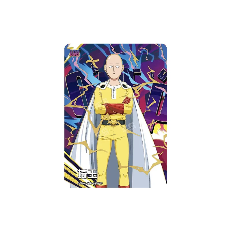 Kayou One Punch-Man Saitama Genos Terrible Tornado Anime Characters Rare Game Collection Flash Card Cartoon Toys Christmas Gift