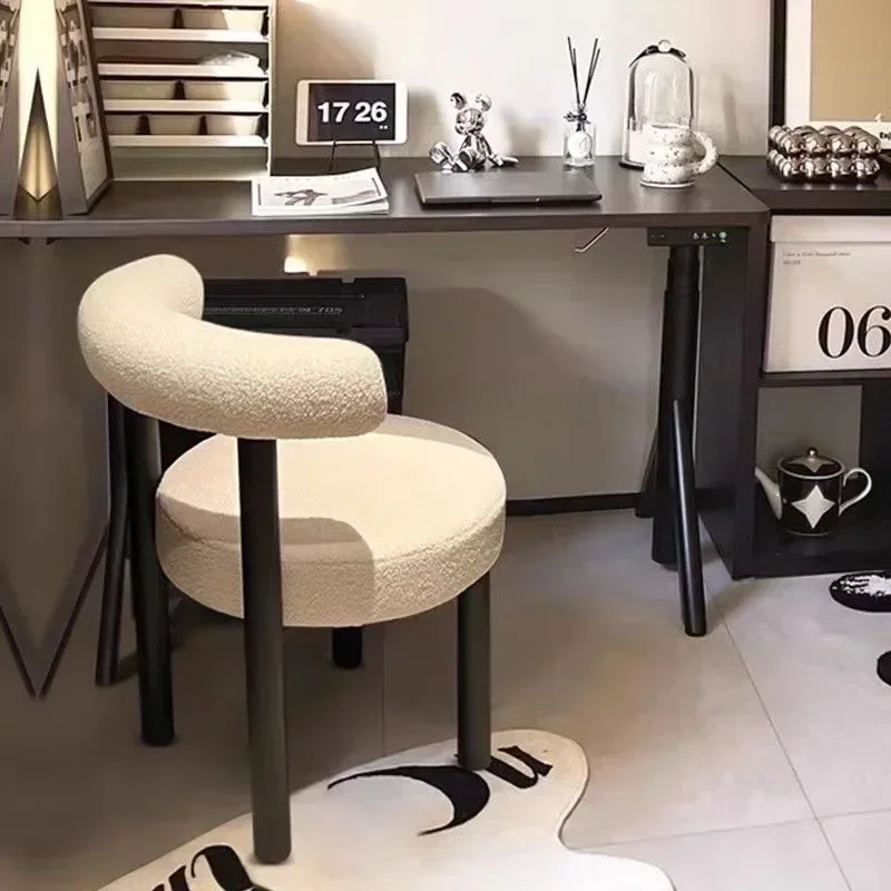Minimalist Lliving Room Dressing Chair Make Up Nordic Design Office Dining Chair Kitchen Cafe Bedroom Furniture image 4