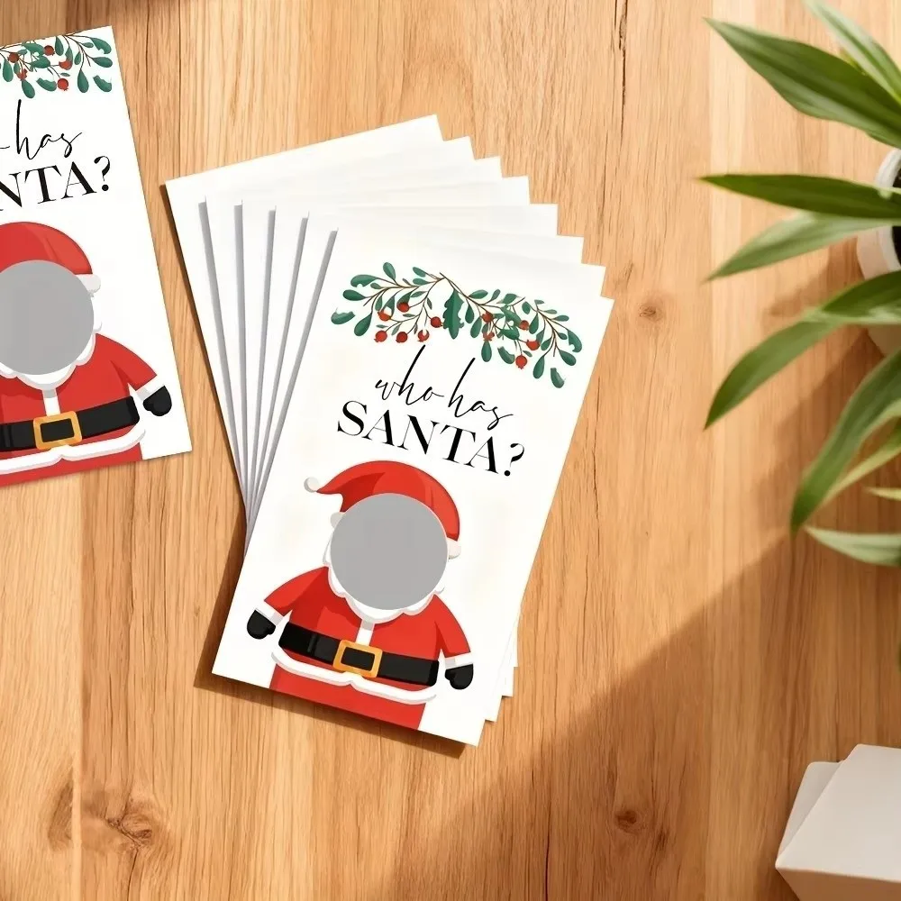 40pcs Scratch-Off Christmas Scratch-Off Cards Game Card Format Party Activity Set Party Scratch Cards Christmas Themed