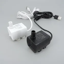 white black USB Water Pump 5V Ultra-quiet Brushless Submersible Fountain Aquarium Submersible Circulating for fish tank Pet tool