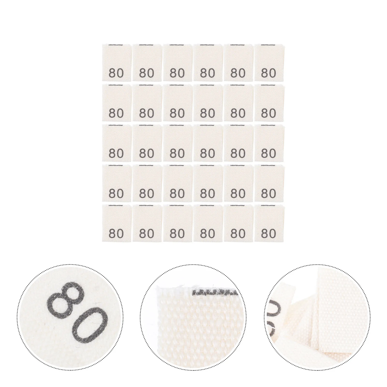 

200Pcs 's Size Labels Woven Cotton Sewing Size Marks for Clothes Quick Sort Inventory Organizing Garment Supplies