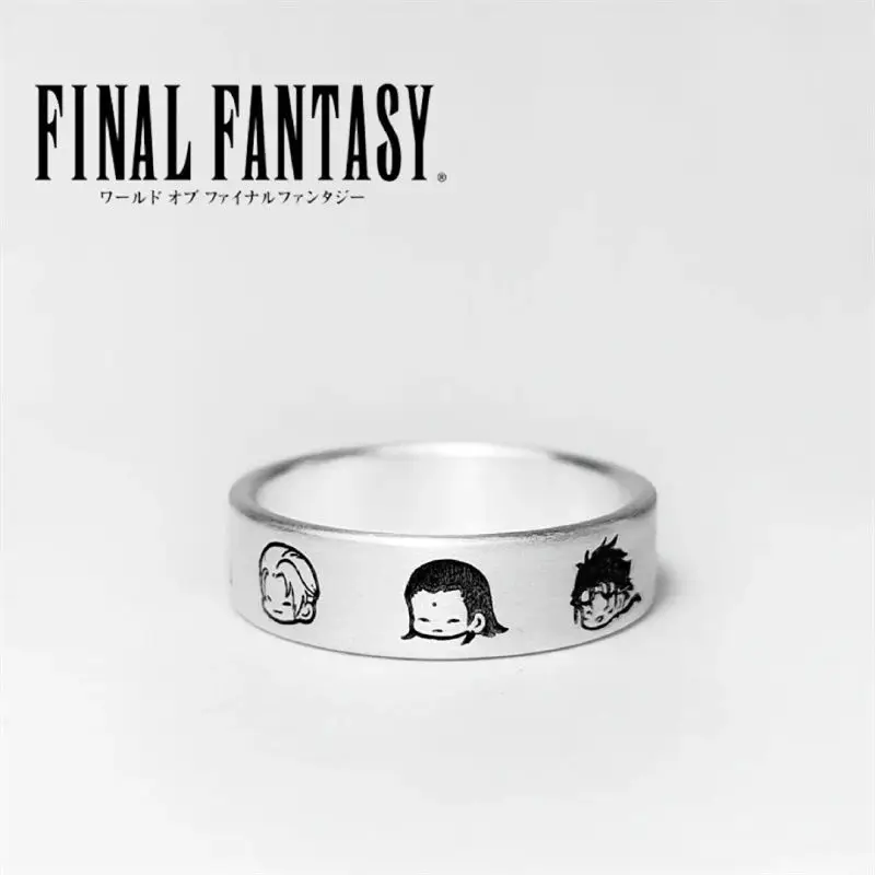 Ff7 Final Fantasy Vii Non Adjustable 925 Silver Ring Cloud Strife Aerith Gainsborough Sephiroth Game Peripherals Birthday Gift