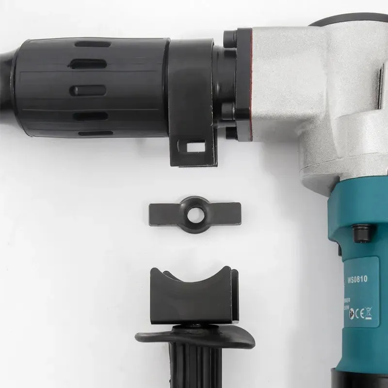 2-in-1 Electric Rotary Hammer & Demolition Pickaxe, Handheld Impact Tool for Concrete Breaking Wall Chiseling Construction