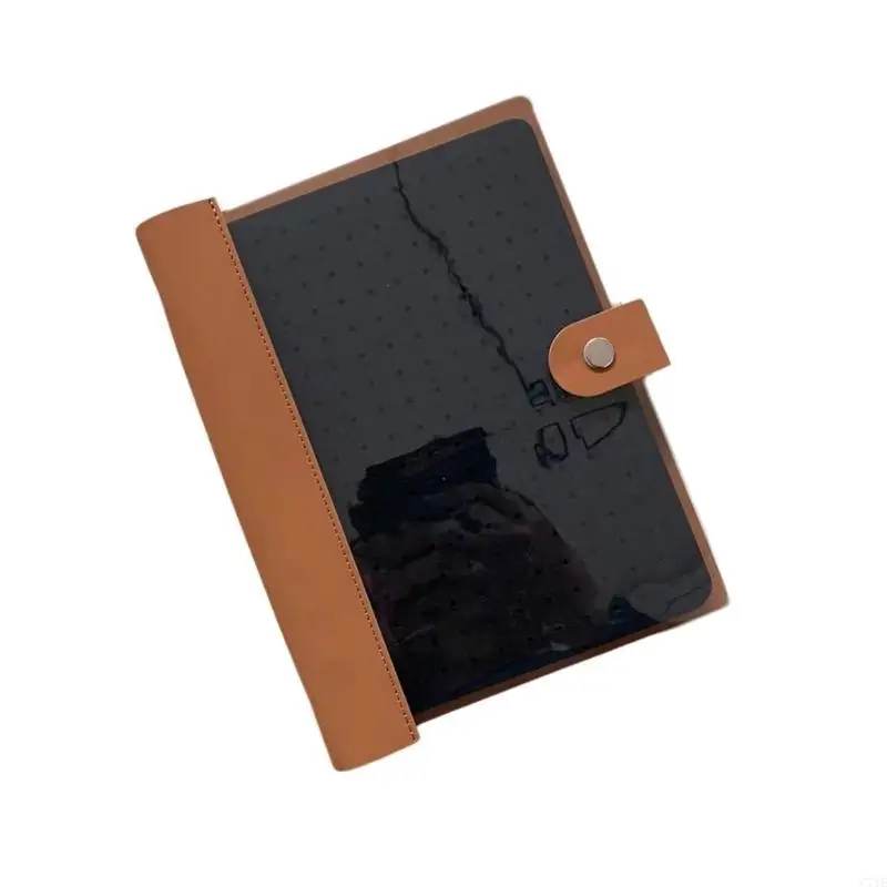 

8-страничная книга с булавками, портативный органайзер с прозрачной обложкой, удобная для путешествий книга с булавками, для