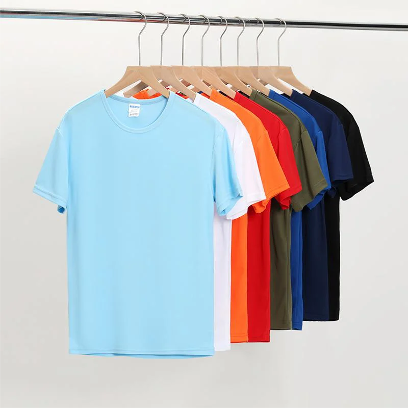 WESTCOOL Quick Dry T Shirt Custom Logo Print Personal Team Brand Embroidery Running Summer Men And Women Tops 8 Colors Size S-4X