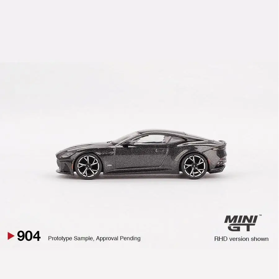 TSM MINIGT 1:64 DBS no time minigt 904 BL to Die رمادي معدني إنجليزي إسباني مجموعة نماذج سيارة مصنوعة من خليط معدني هدية