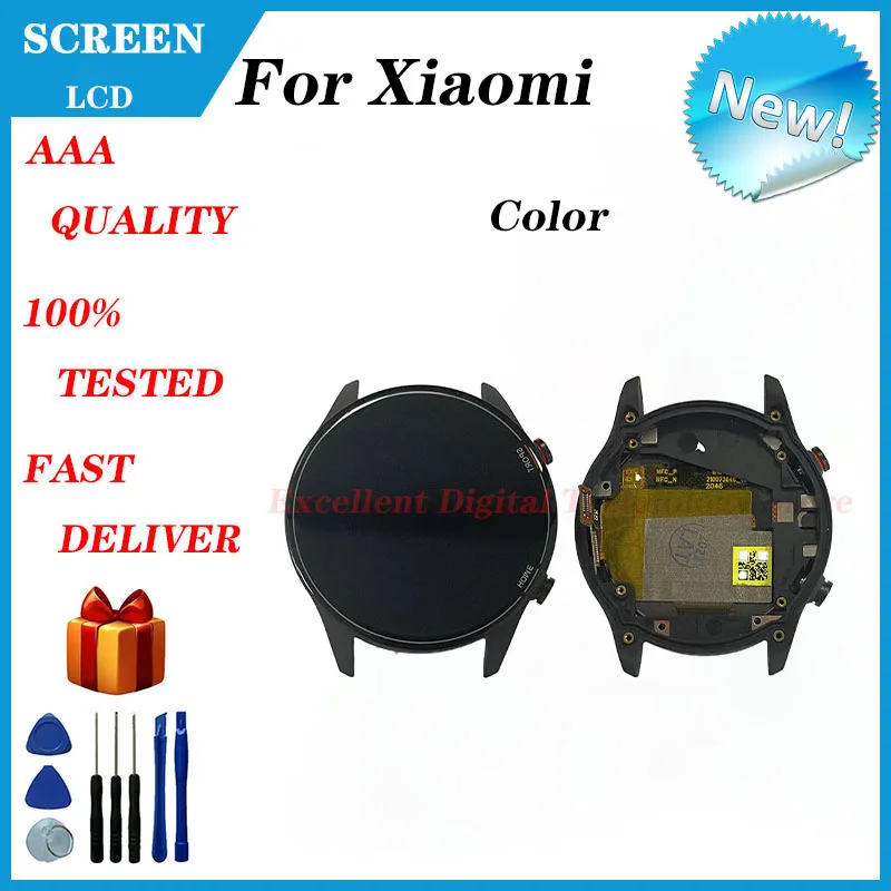 Per Xiaomi Mi Watch Color Sports Display LCD Touch Screen Digitizer Assembly parti di riparazione di ricambio XMWTCL02 LCD