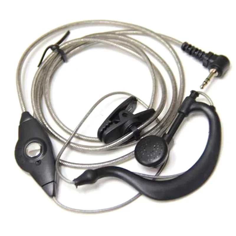 10pc 1Pin 2.5mm G-Shaped Ear Hook Headset Earphone PTT Mic Microphone for Motorola Walkie-talkie Accessory TLKR T3 T4 T60 MR350R