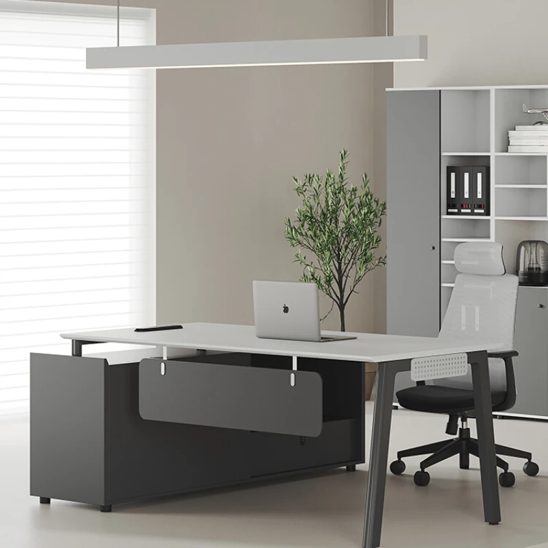 Boss Workbench Office Desks Simplicity Combination Modern Storage Office Desks Commercial Single Escritorio Furniture QF50OD