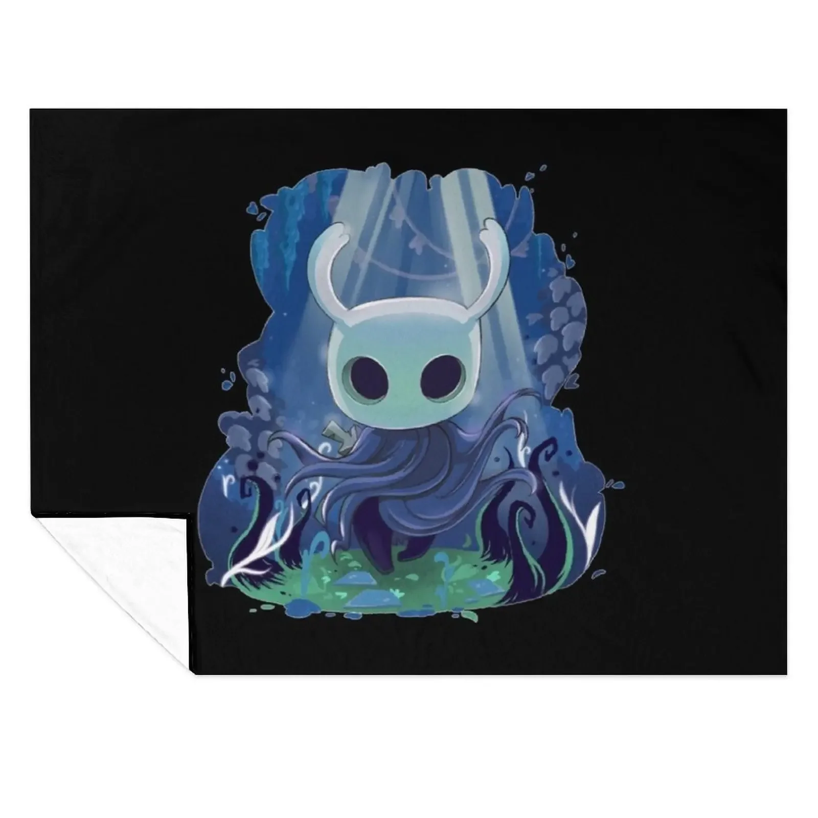 

Hollow Knight - The Knight Throw Blanket blankets and throws Flannels Designers Extra Large Throw Blankets
