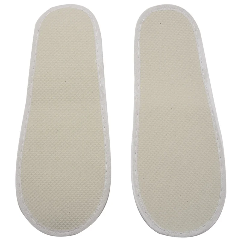 

-ABHW Одноразовые тапочки, 120 пар одноразовых тапочек с закрытым носком, подходящий размер для мужчин и женщин для отеля (белый)