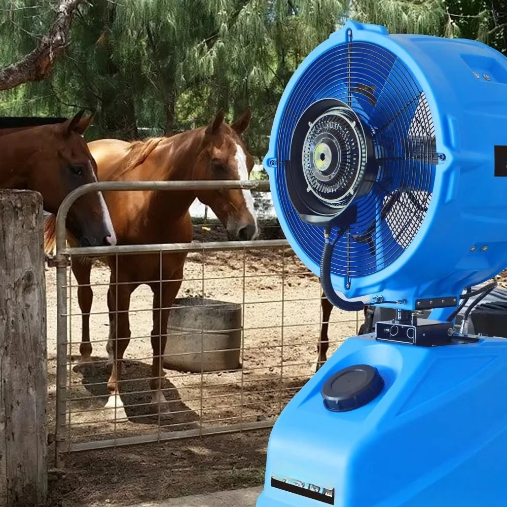 مبرد الماشية، مروحة رش صناعية محمولة للحفلات - مبرد الهواء المستنقع الأيمن