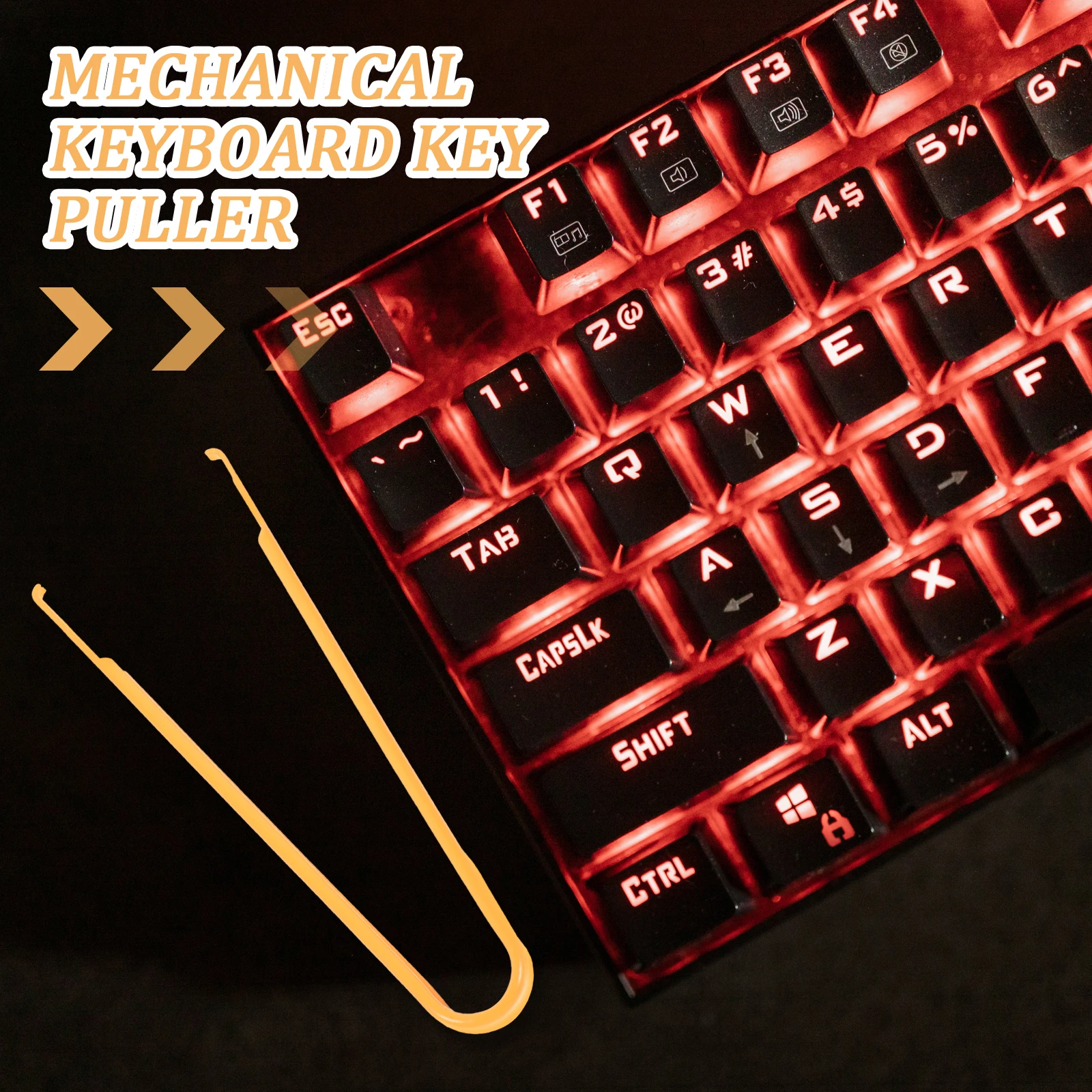 

Stainless Steel Keyboard Shaft Puller Keycap Remover Mechanical Key Disassembler Tool for Plug in Keyboards