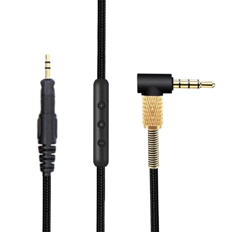 R91A 3.5mm to 2.5mm Headphone Cord for M40X/M50X/M60X/M70X Headset Cable with Mic Corrosion resistant, for Various Needs