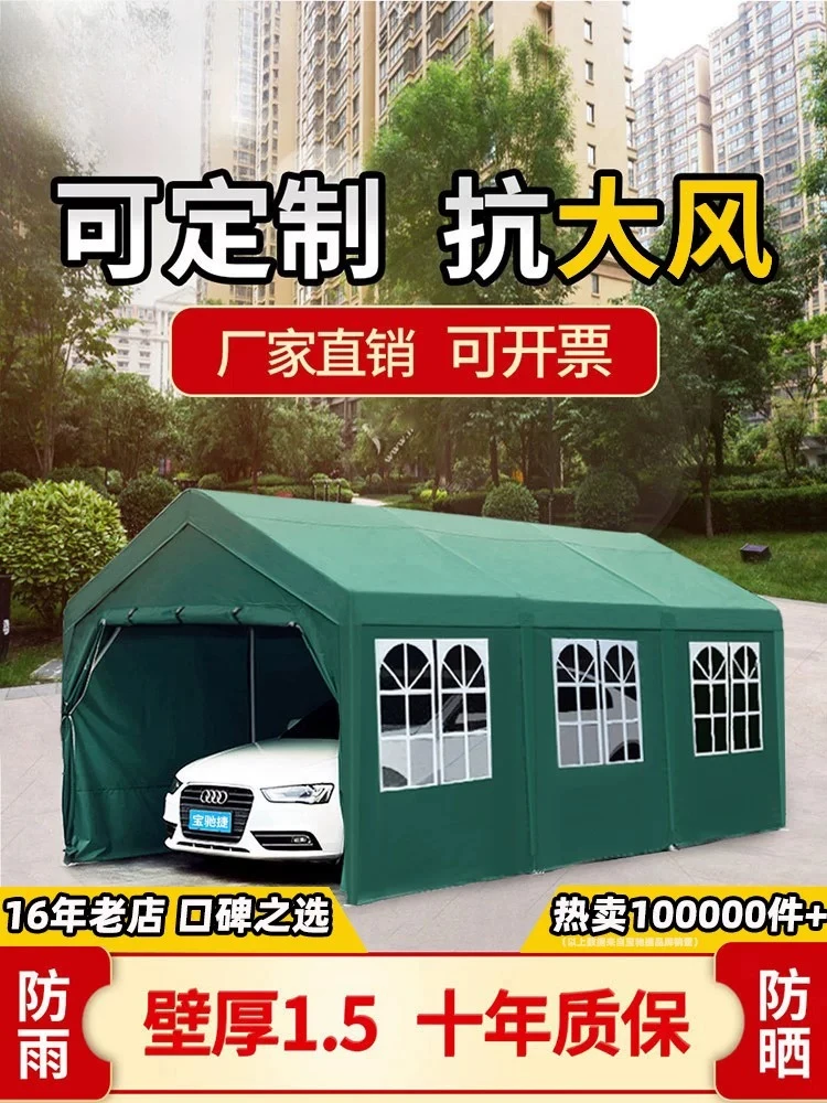 Carport Parking Shed Outdoor Sunscreen Tent Car Shed Sunshade Simple Canopy Four Seasons Home Mobile Garage