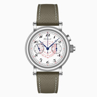 FARASUTE Men Chronograph Watch 40m Manual Winding Mechanical Wristwatch Sapphire ST1900 Enamel Pulse Dial Leather Strap