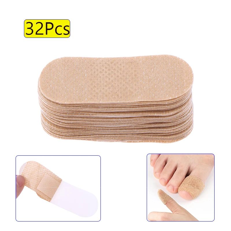 32 Stuks Teennagel Patches Multifunctionele Patches Voor Teennagel Vingernagel Niet-irriterend En Ademend Waterdichte Nagels Voetverzorging tool