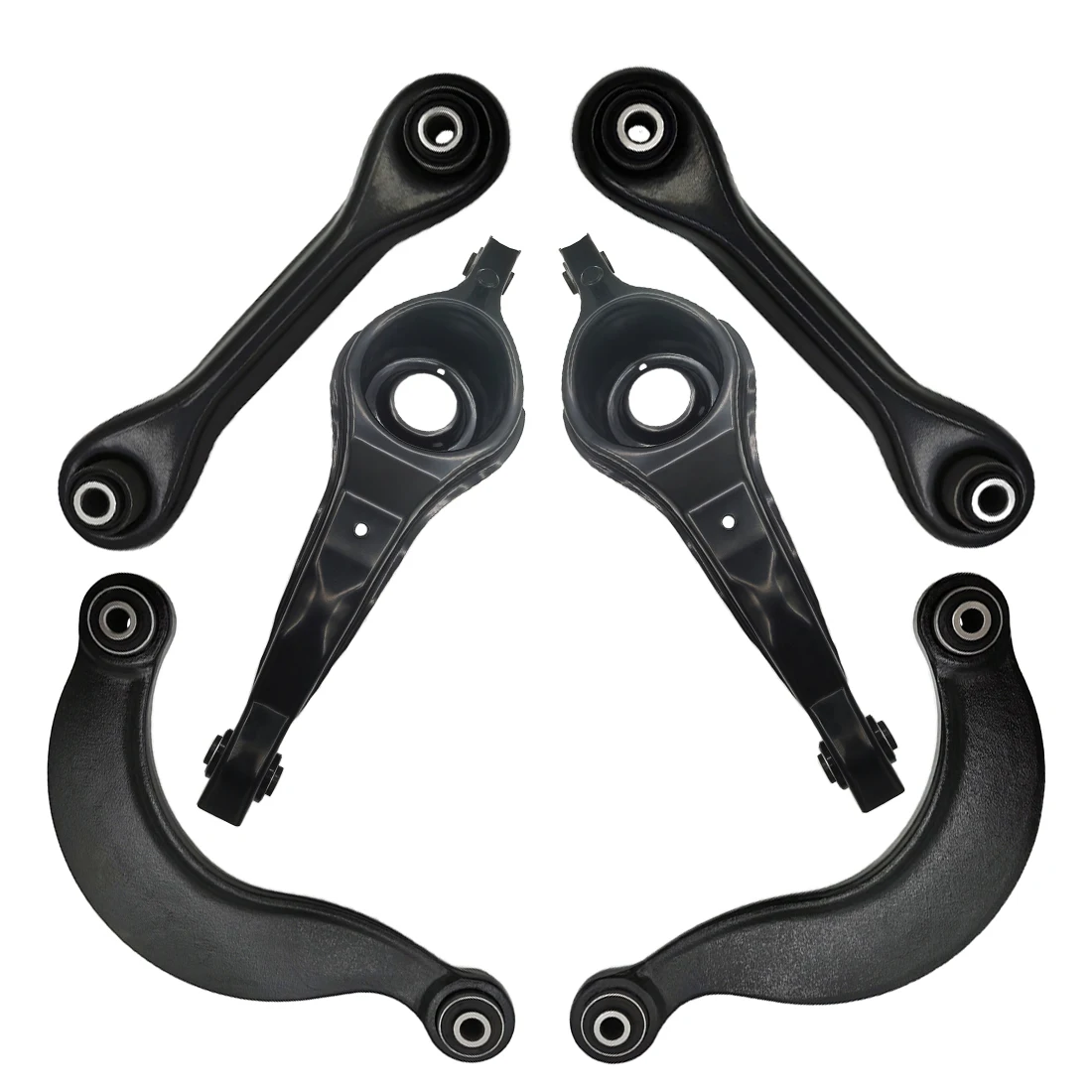 AzbuStag 8Pcs Rear Lower Upper Forward Locating Control Arm Suspension Kit for MAZDA 3 2007 2008 2009 2010 2011 2012 2013