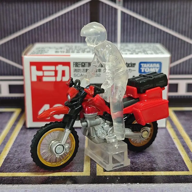 TAKARA TOMY Tomica 40th Honda Firefighter Motorcycle Alloy Car Model Toy for Boys Collectible Display Piece