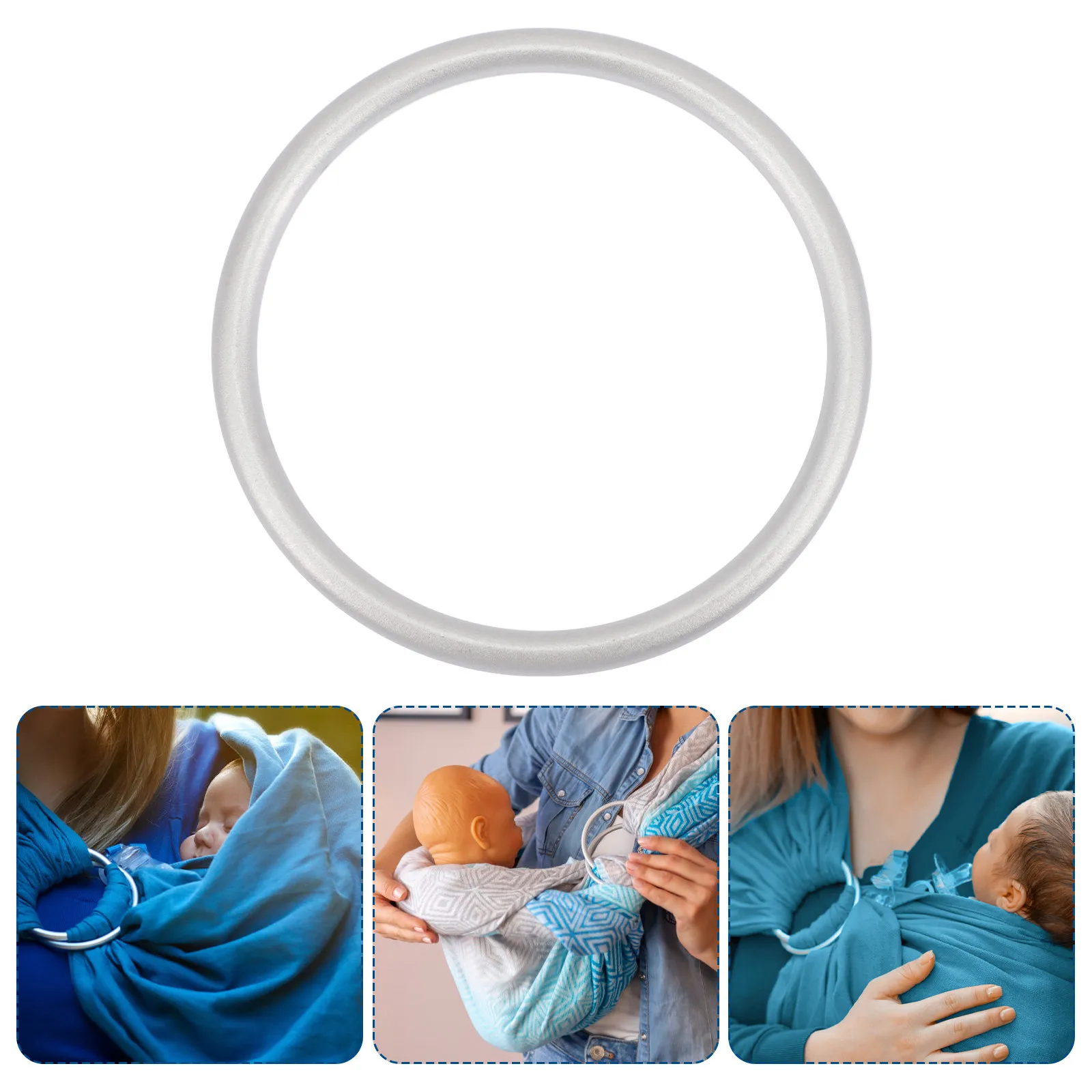 

2 шт. Премиальные алюминиевые кольца для переноски младенцев, для надежного крепления, простая и быстрая установка, идеальный подарок для молодых родителей, для использования с слингами и переносками-шарфами.