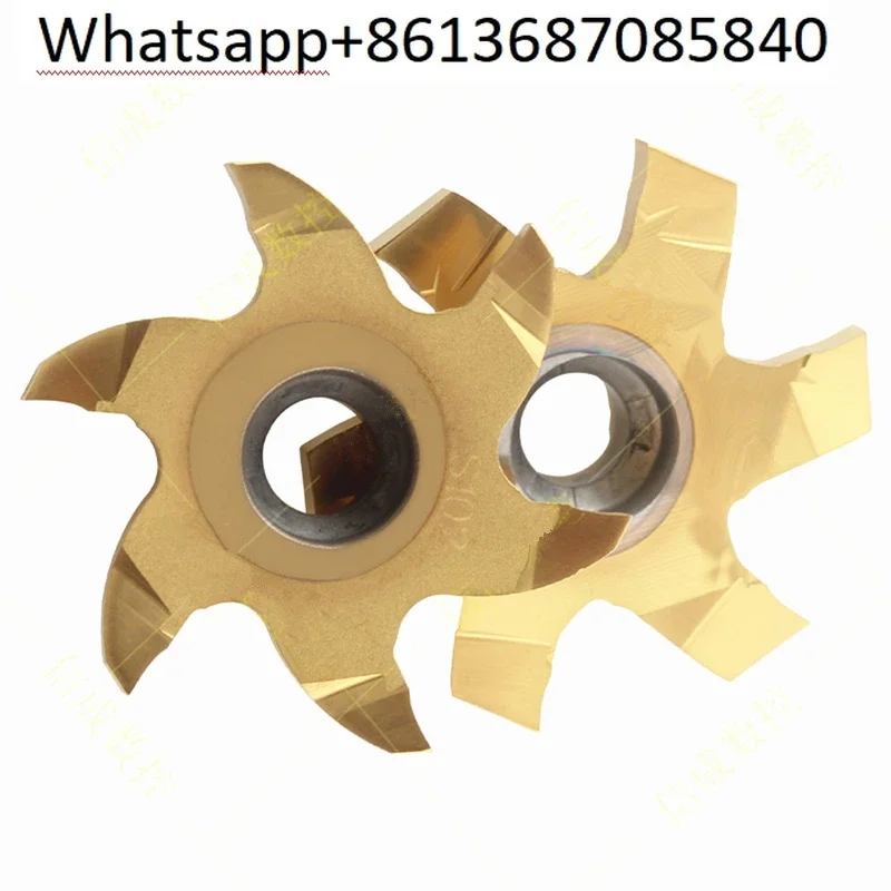 

T Slot Trapezoidal Whirlwind Milling Cutter Blade Hexagon CNC Depth Grooveing Six-sides Inserts Cutting Tool Holder