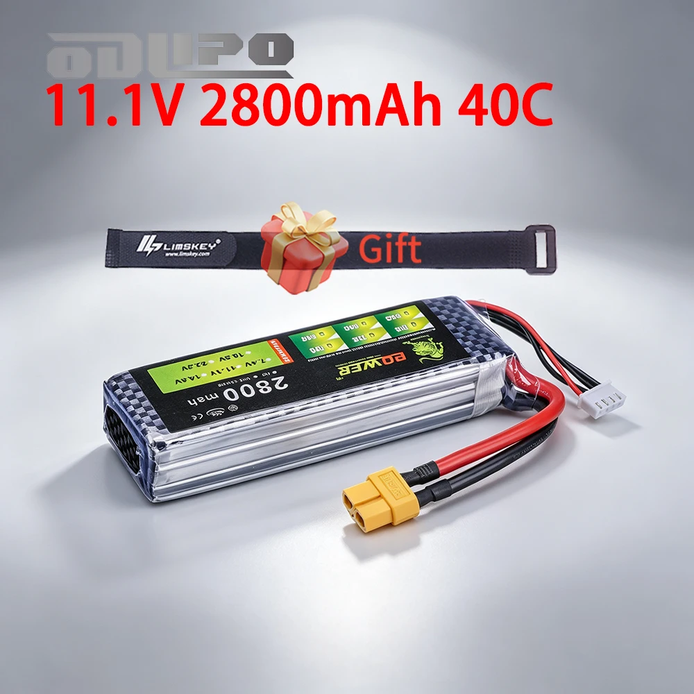 Upgraded 2800mah 40C MAX 11.1V Lipo Batterry For RC Aircraft Helicopter Cars Boats Drone Parts 3s 11.1v Rechargeable Batteries