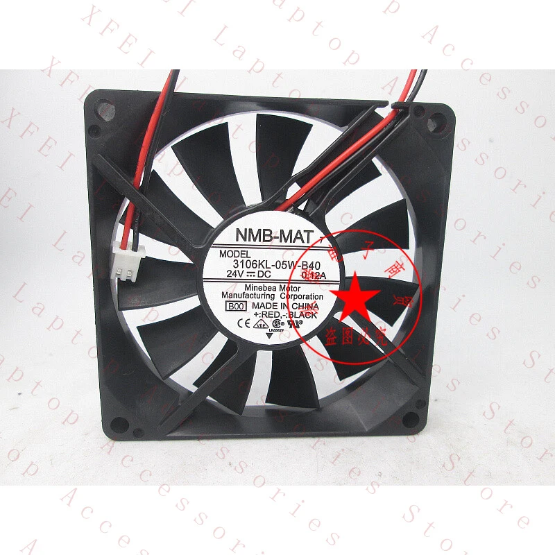 D  1PC FOR NMB-MAT 3106KL-05W-B40 Cooling Fan 24V 0.12A 8CM 8015 ultra-thin inverter