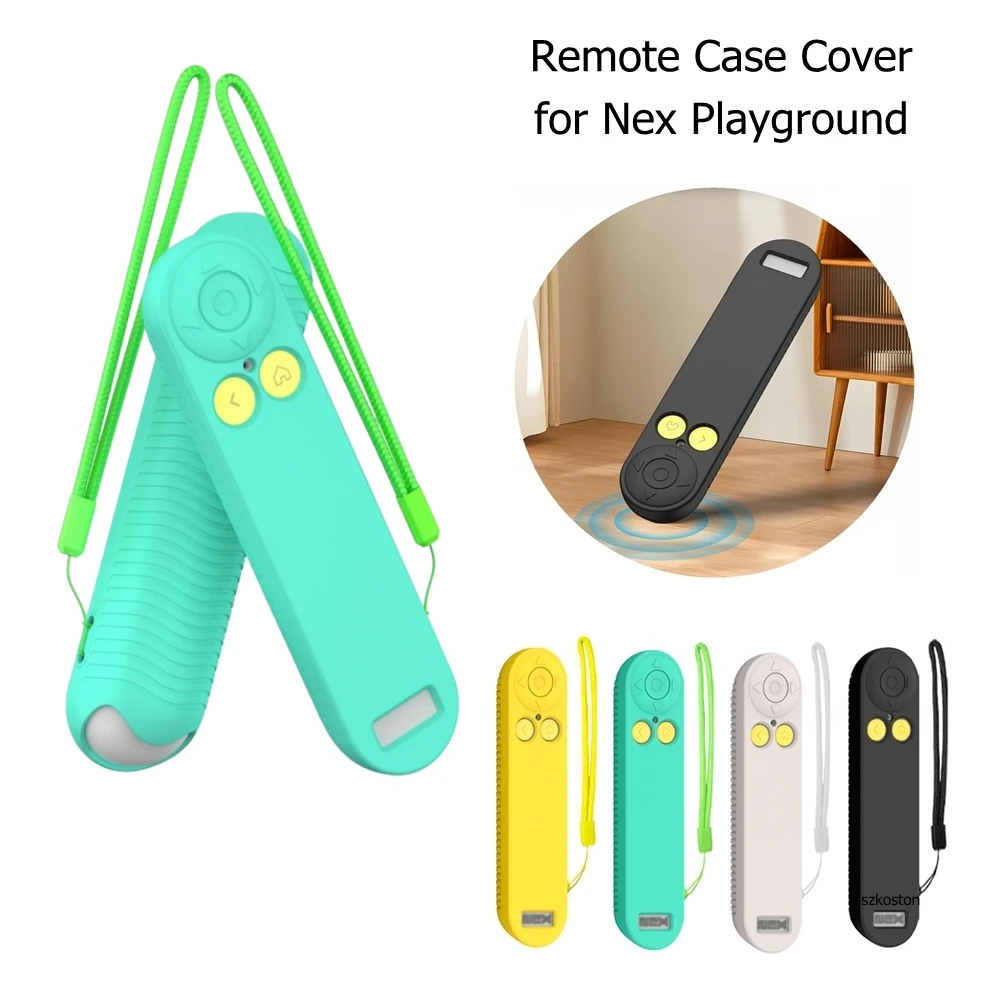 Silicone Protective Case for Nex Playground Video Game System Remote Anti-fall Remote Control Cover with Lanyard