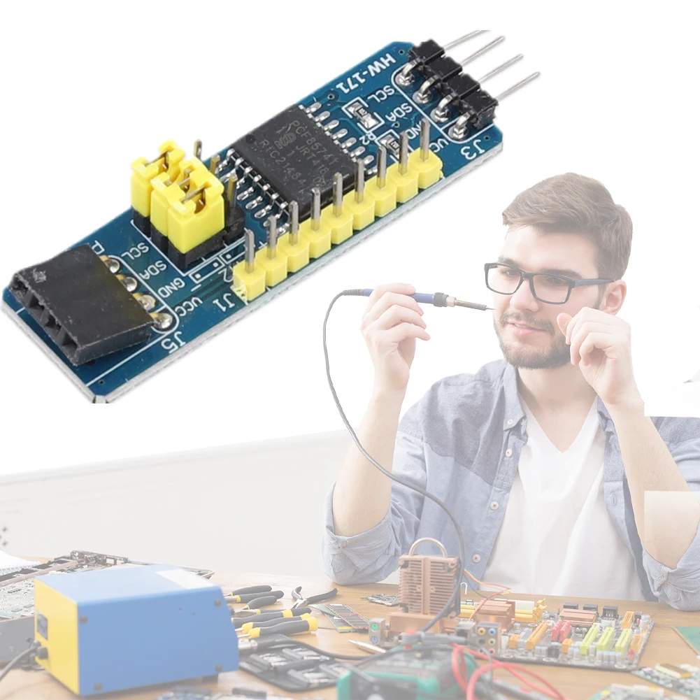 PCF8574 IO Expansion Board I2C-Bus I/O Expander 8 I/O I2C-Bus Evaluation Development Module Flexible Converter Module