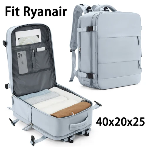 Imagen 1 del producto Mochila 40x20x25 Ryanair, Mochila de viaje para mujeres y hombres, artículo personal Mochila de transporte, Mochila para computadora portátil Weekender de negocios