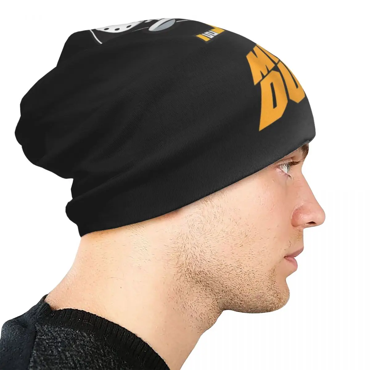 جرافيك البط الفنون مايتي أوف أنهايم هوكي Skullies قبعة صغيرة دافئة الخريف الشتاء في الهواء الطلق قبعة محبوك بونيه قبعات الكبار