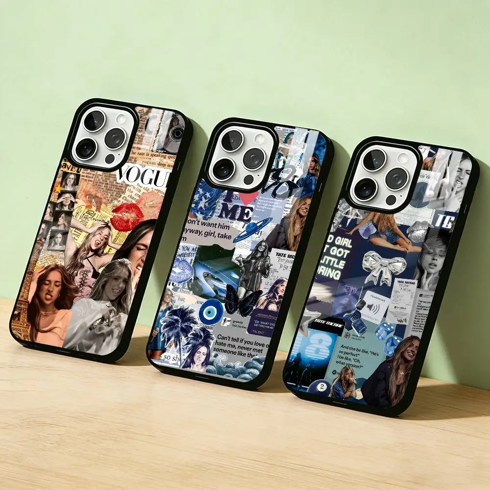 

AAA T-Tate M-Mcrae Phone Case For iPhone 17 16 15 14 13 12 11 Pro Max Plus Silver Matte Black Cover