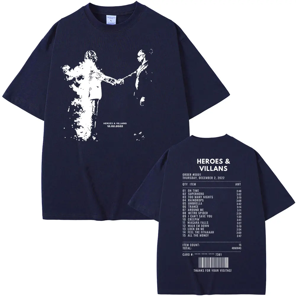 男性と女性のための両面プリントTシャツ,ヴィンテージ,特大,クールストリートウェア