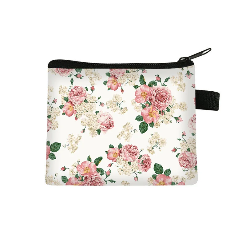 Children\'s Coin Purse Student Portable Card Bag Simple Square Fashion Polyester Short Soft Storage Bag Mini Bag Wallet Pochette