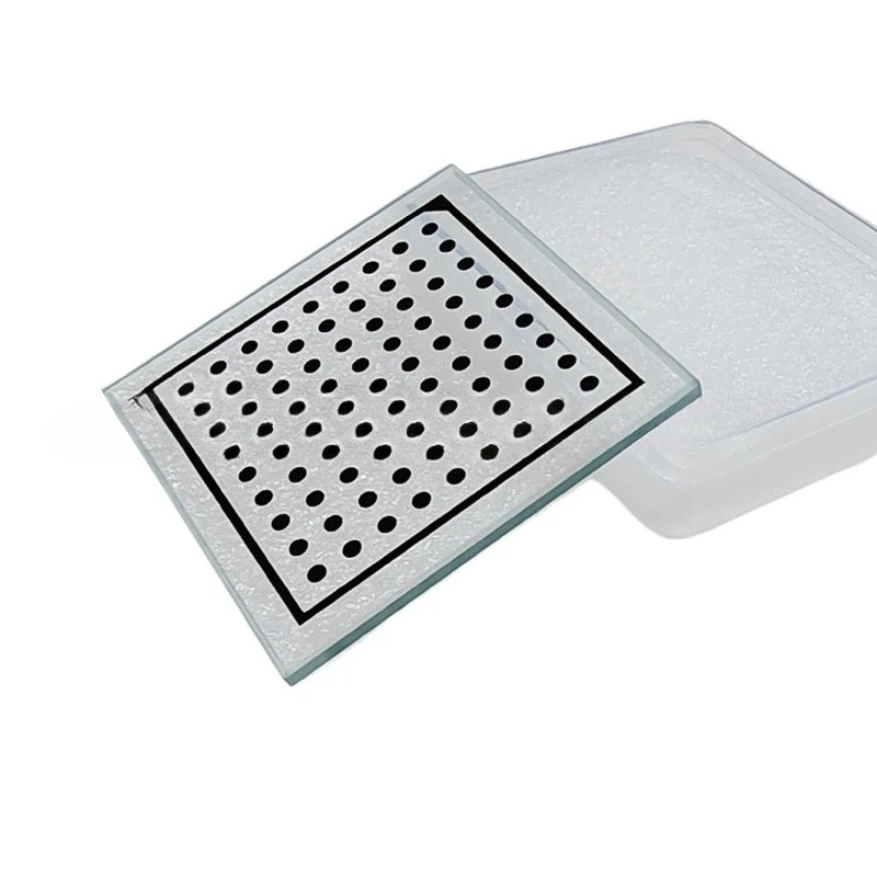 Dot Glass Halcon Camera Calibration Board Visual Dot Array High Precision ± 1 Micron