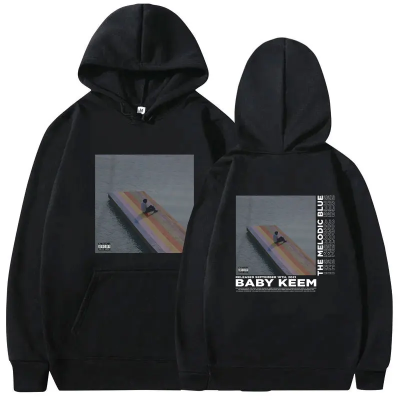 

Rapper Baby Keem The Melodic Blue Graphic Hoodie Men Hip Hop Oversized Streetwear Male Fashion Casual Fleece Cotton Pullover