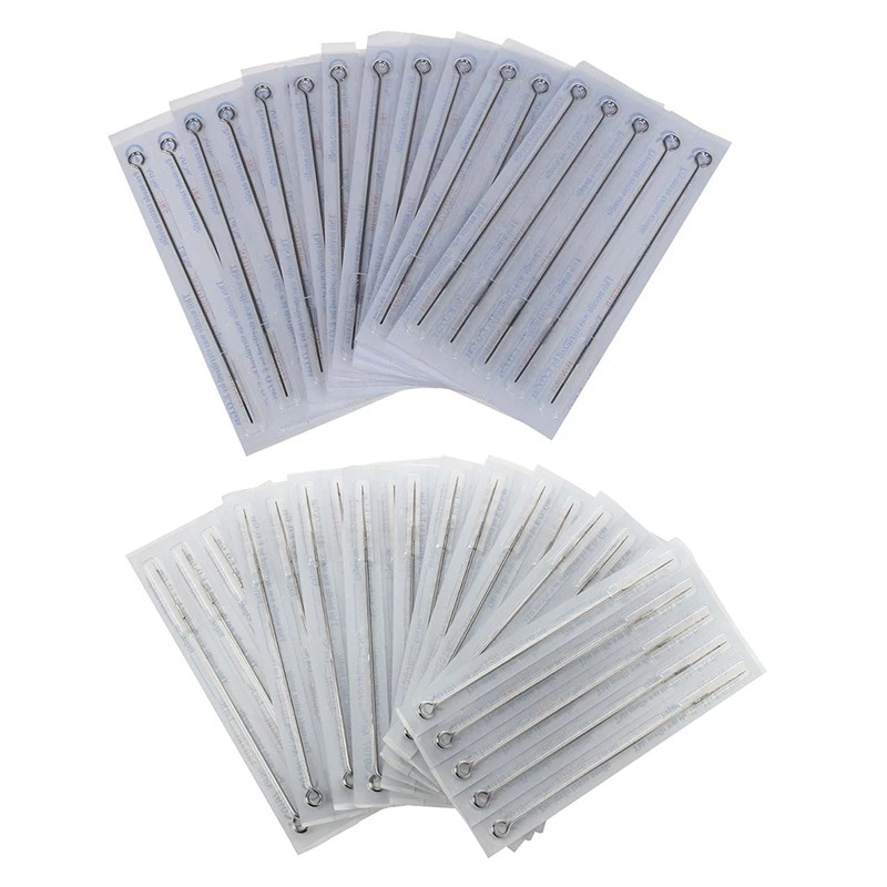 

A63K-100 Pcs Tattoo Needle Round Liner Stainless Steel, 50 Pcs 3RL & 50 Pcs 3RL