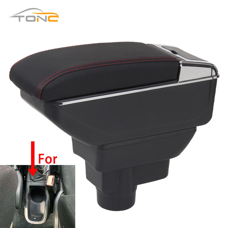 For Opel Corsa D Armrest box For Opel Corsa Car armrest backrest Interior parts storage box Retrofit parts Car accessories