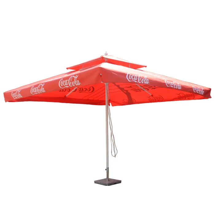Customized High Quality Garden Swimming Pool Umbrella Sunshade 2.5X2.5meter Middle Pole Umbrella Outdoor Furniture Parasol