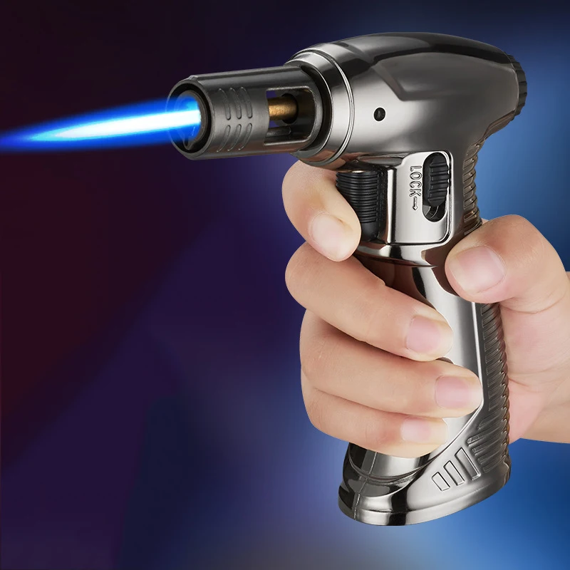 

Personalized Grip Spray Gun Multi Purpose High Temperature Welding Gun Inflatable Lighter Outdoor Camping Barbecue Igniter