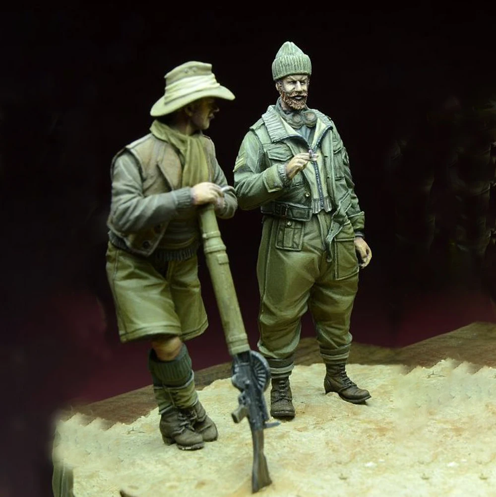 Kit de figurines en résine non peintes, thème militaire, soldat de la seconde guerre mondiale, GK non assemblé et non peint, 1/35