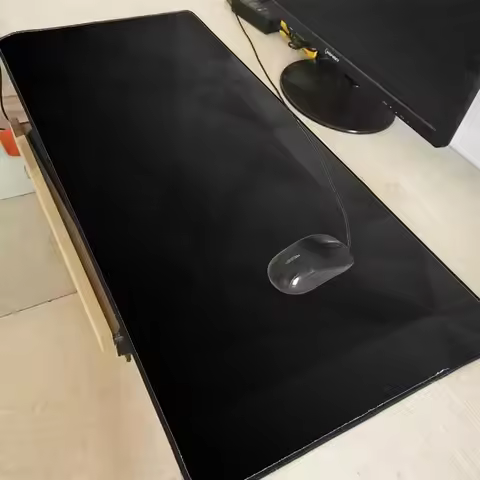 Large Mouse Pad Black Texture Big Computer Gaming Mousepad Anti-slip Natural Rubber with Locking Edge Gaming Mouse Mat Office