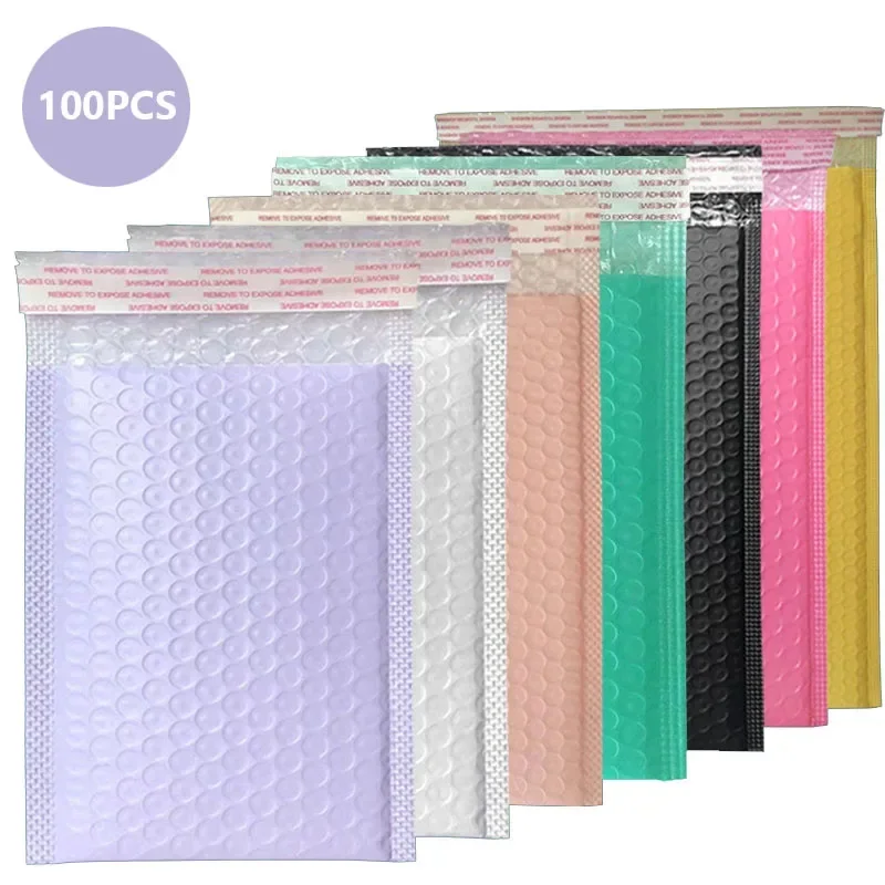 

100PCS Bubble Mailers Small Business Supplies Shipping Bags for Packaging Bubbles Courier Envelope Delivery Package Mailer