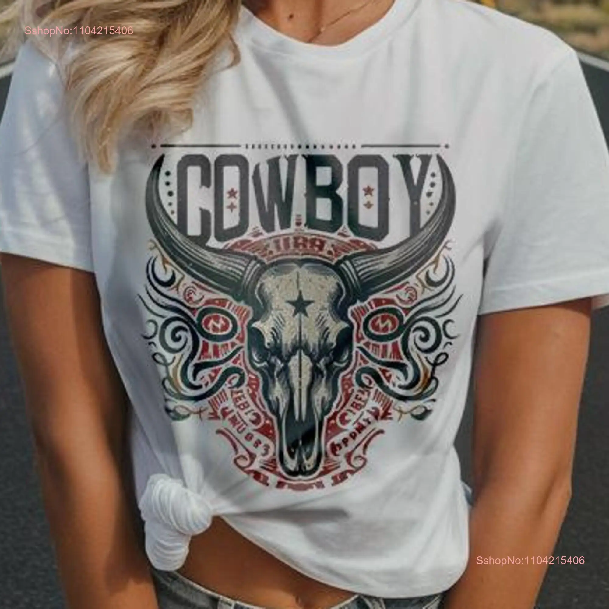 Cowboy Killer T Shirt Cowgirl Bullhead Cute Western Country Girl Wild WesT Retro  long or short sleeves