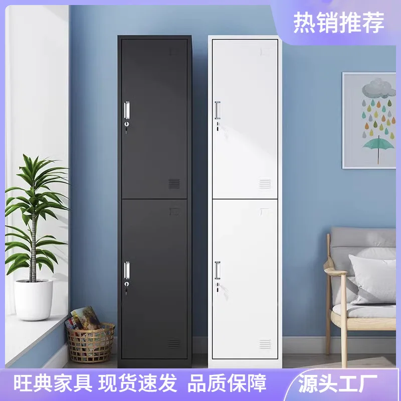 Single-door wardrobe cabinet, employee storage cabinet, office archive , metal cabinet, minimalist wardrobe change cabine