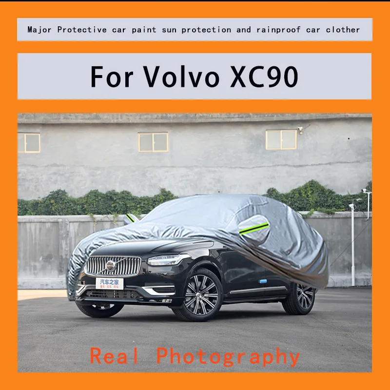 

﻿﻿For Volvo XC90 Car Covers Outdoor Waterproof Dustproof Sun Rain Snow Protection Thick Oxford Cloth Full Outer Cover