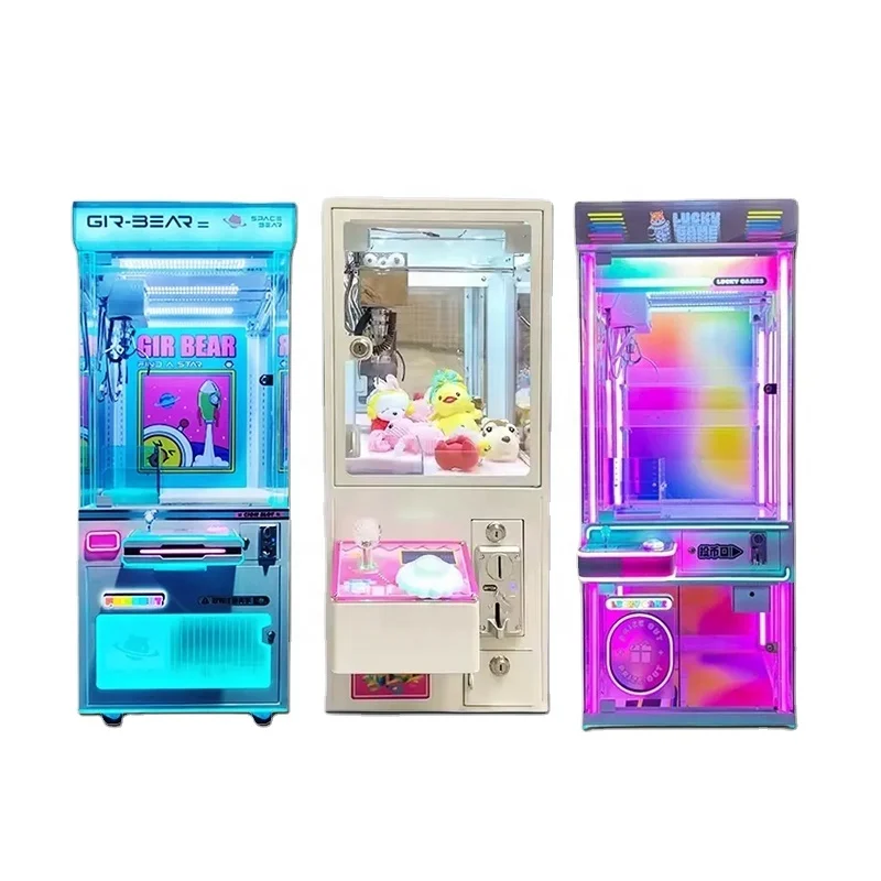 Pas het uiterlijk aan Grote transparante klauwmachine Muntautomaat voor pretparken en klauwmachine